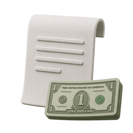 Credit report document with a stack of dollar bills, representing rent and utility payments