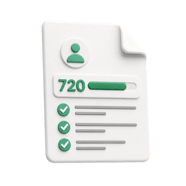 Credit report document with a stack of dollar bills, representing rent and utility payments