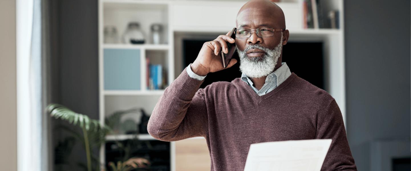 A man learning what credit score is needed for a VA loan
