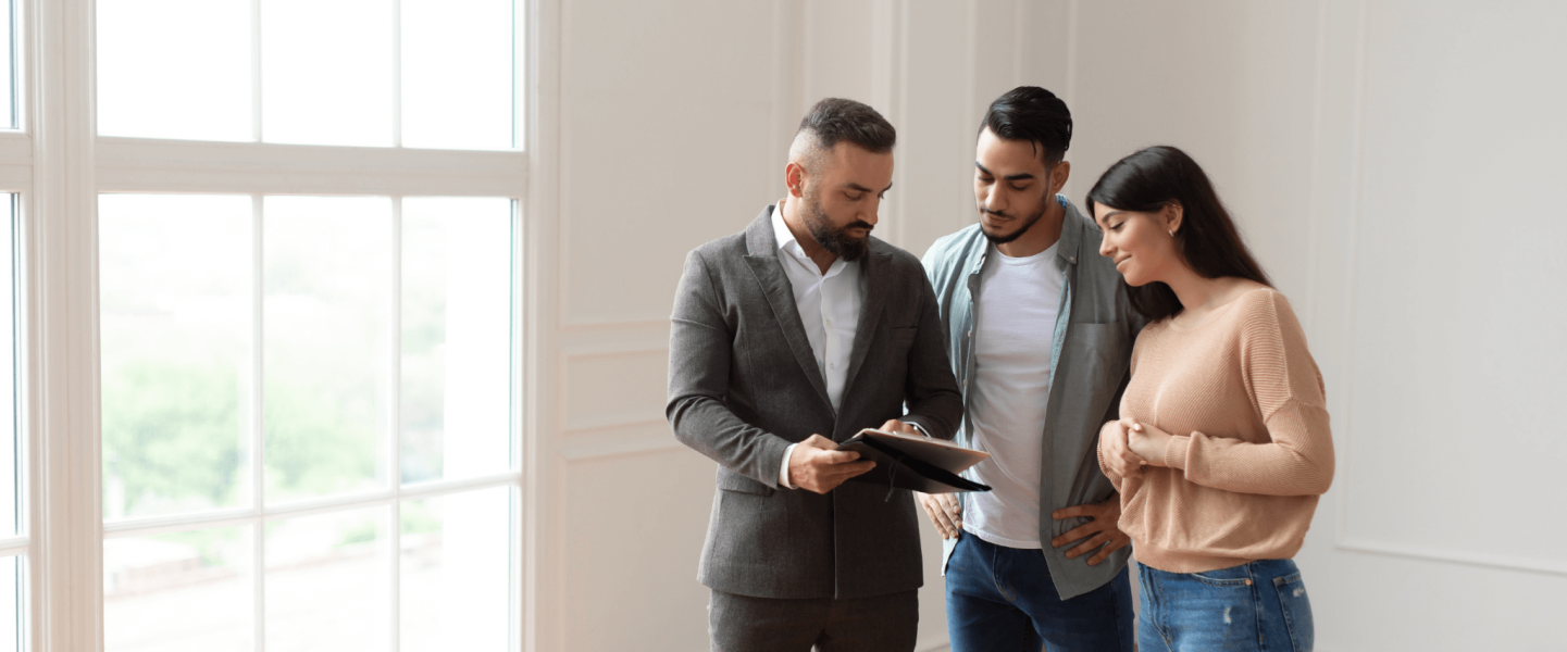 A couple trying to see if they can fix their credit to rent an apartment
