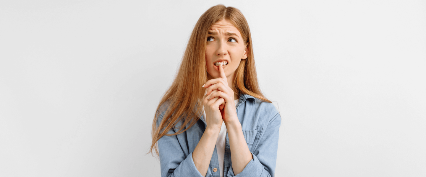 Woman looking confused.