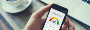 A 600 credit score.