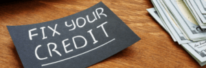 Fix your credit sign.