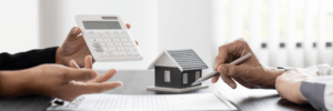 Talking to an agent about getting ready to purchase a home.