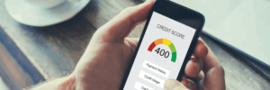 A 400 credit score.