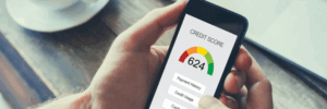 A 624 credit score.