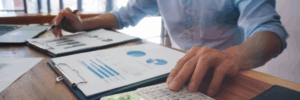 A man researching what his 802 credit score means and how to improve it. 