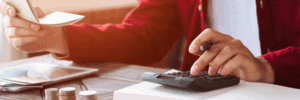 A man working to improve his 614 credit score.