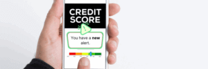 A new credit score alert.