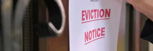 Eviction notice on credit report