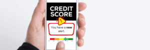 Alert that your credit score dropped 40 points