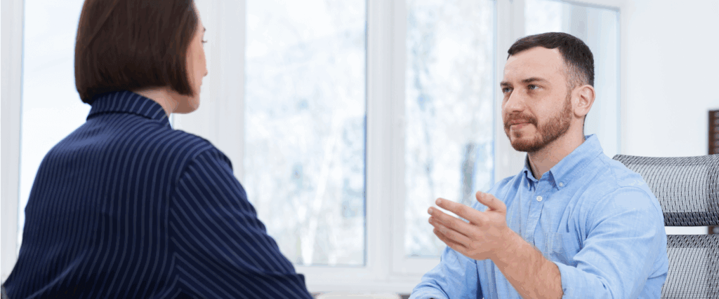 Taking to an advisor about their credit health